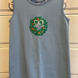 The Beaufort Bonnet Company Annie Apron Dress (Wreath Appliqué)